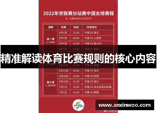 精准解读体育比赛规则的核心内容